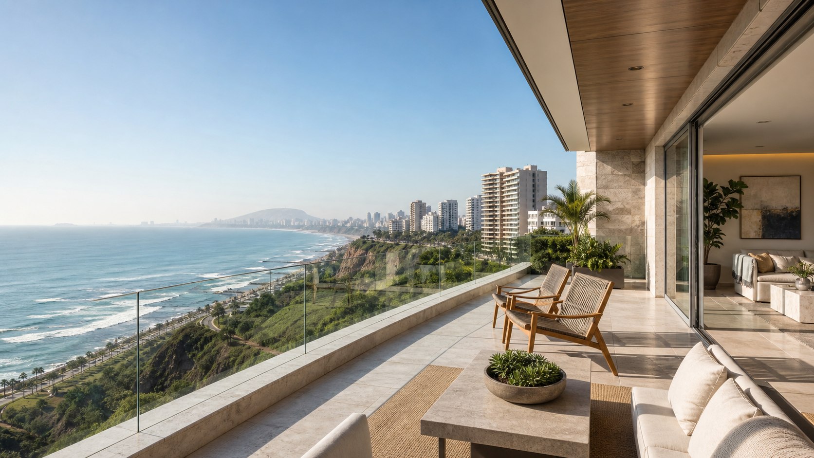 Vista desde propiedad premium en Lima